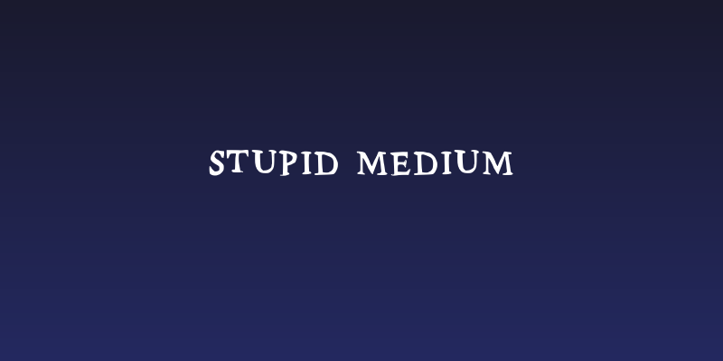 Stupid Medium Social Header