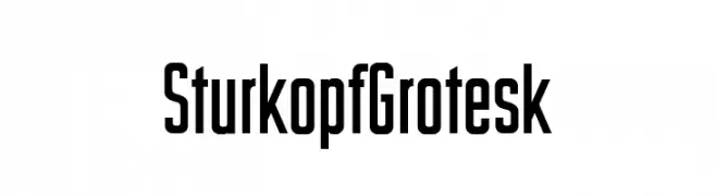 Sturkopf Grotesk  Frei Schriftart Herunterladen