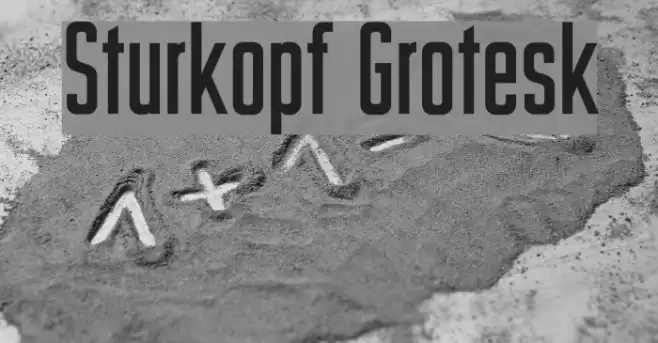 Sturkopf Grotesk Polices examples