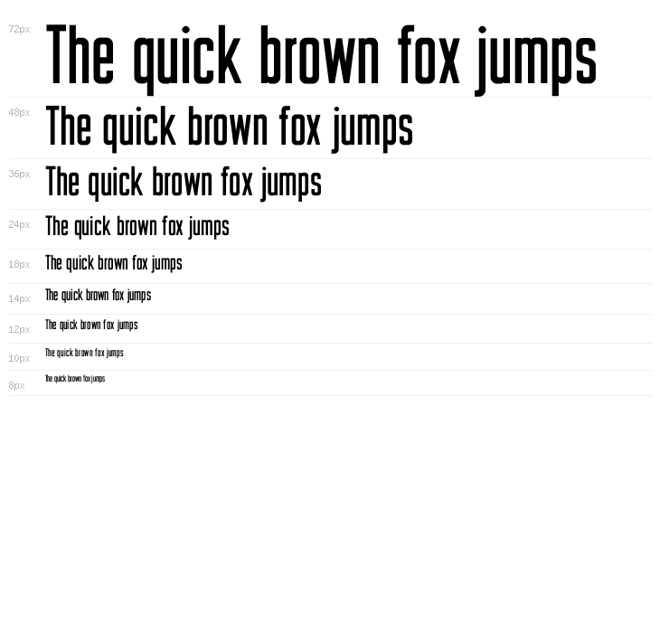 Sturkopf Grotesk Waterfall