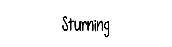 Sturning  नि: शुल्क फ़ॉन्ट्स डाउनलोड