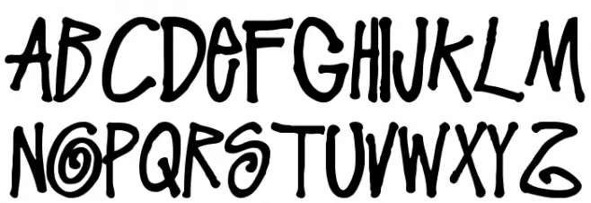 Stussy Script Regular 字体 大写