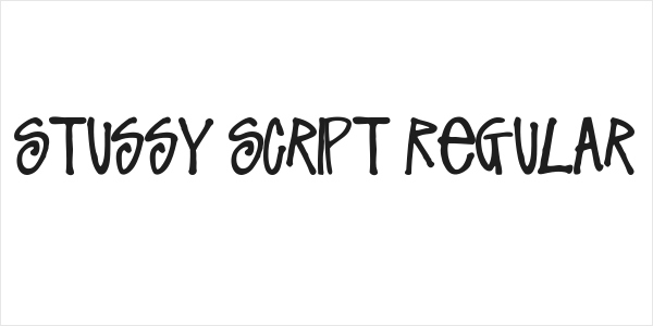 Stussy Script Regular Logo