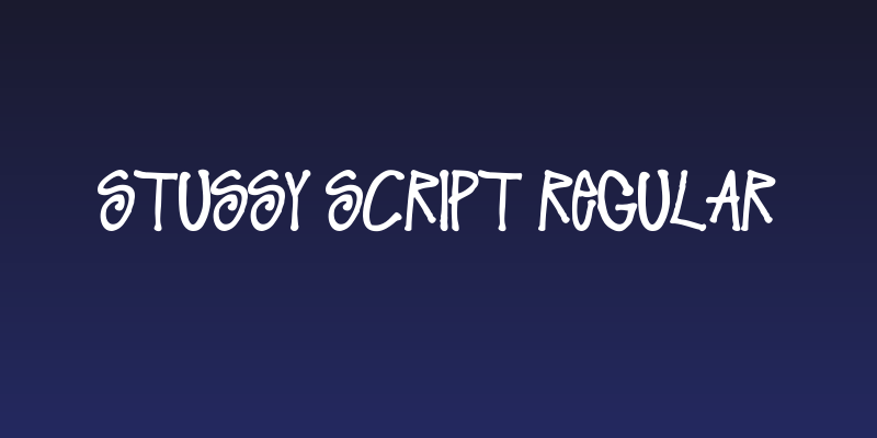 Stussy Script Regular Social Header