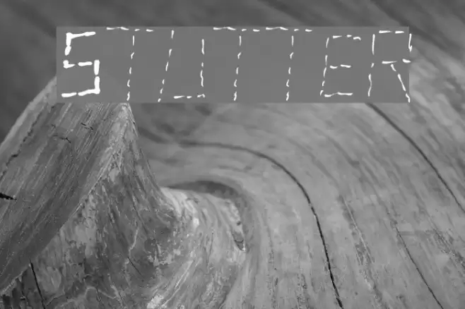 Stutter Font examples