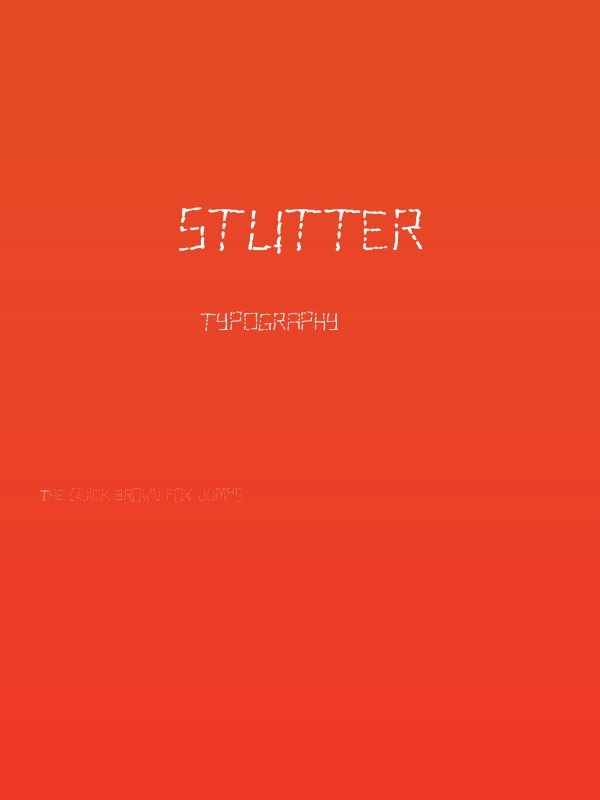 Stutter Poster