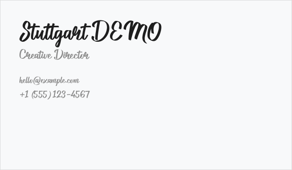 Stuttgart DEMO Business Card