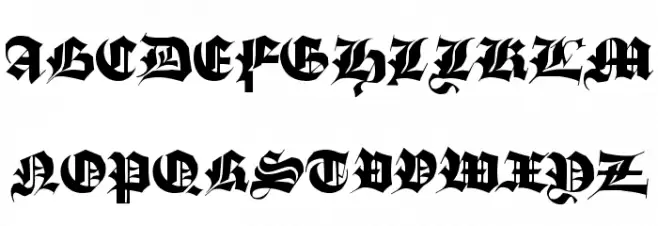 Stuttgart Gothic Demo 字体 大写