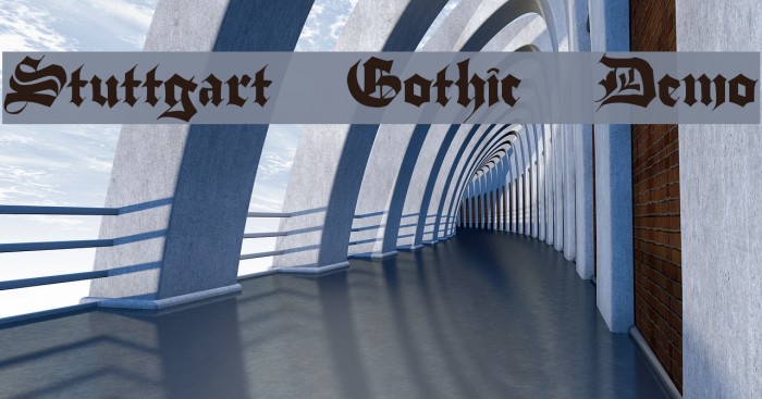 Stuttgart Gothic Demo Font examples