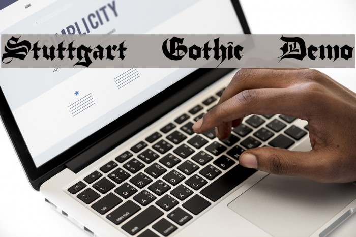 Stuttgart Gothic Demo Font examples