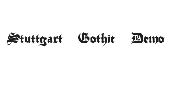 Stuttgart Gothic Demo Logo