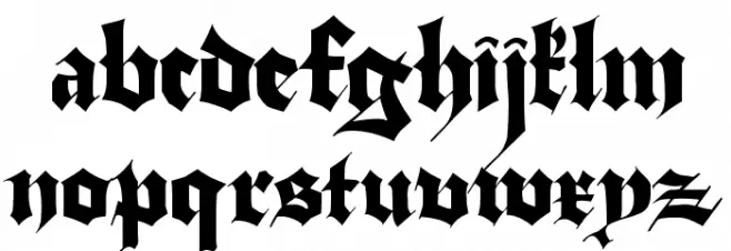 Stuttgart Gothic Demo Polices MINUSCULES