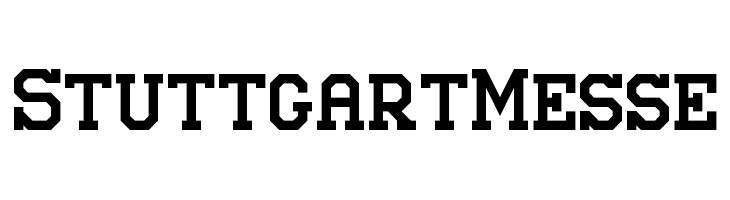 Stuttgart Messe Font
