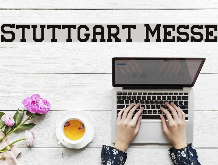 Stuttgart Messe Font examples