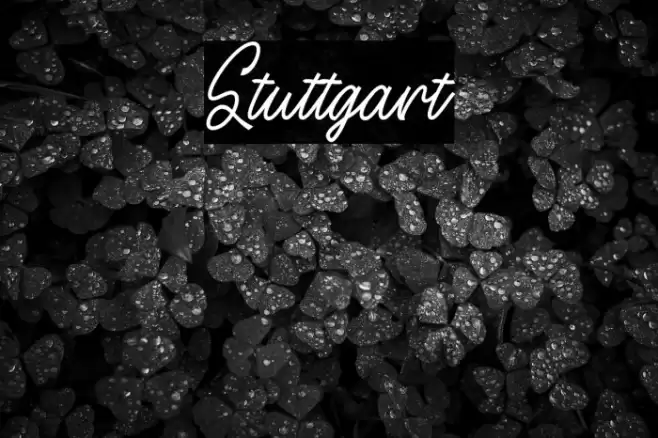Stuttgart Font examples