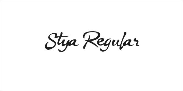 Stya Regular Logo