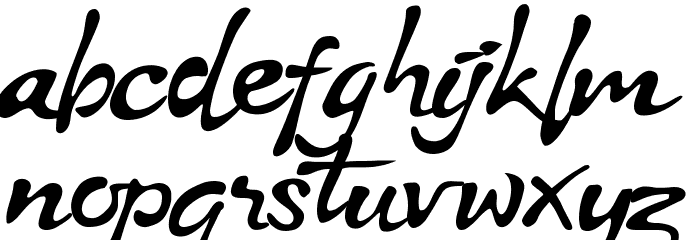 Stya Regular Font LOWERCASE