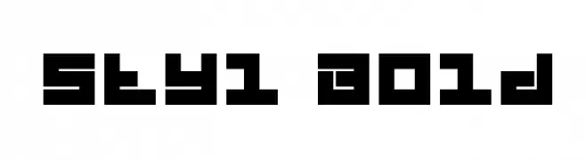 Styl Bold  font caratteri gratis