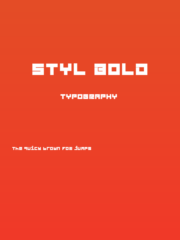 Styl Bold Poster