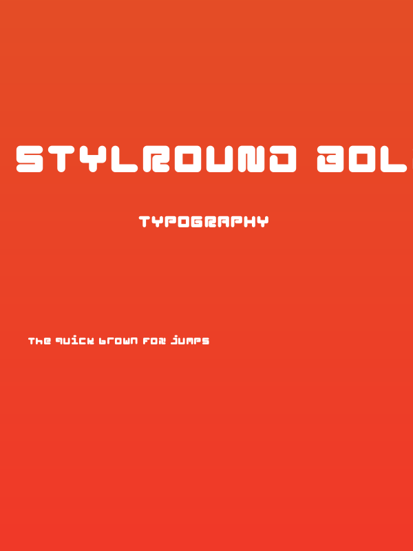 StylRound Bold Poster
