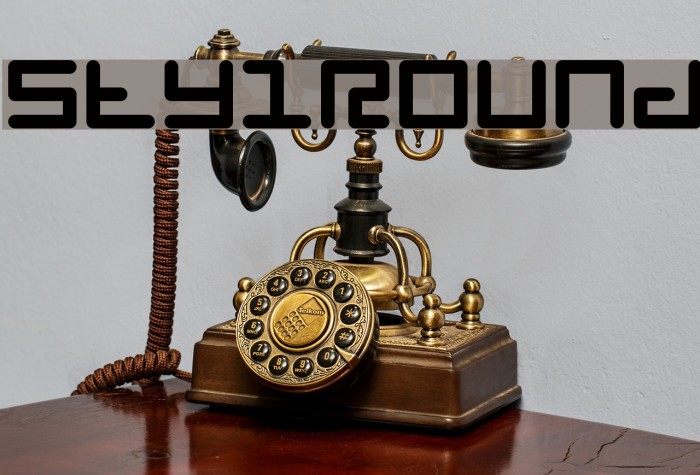 StylRound Font examples