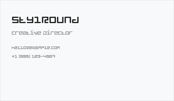 StylRound Business Card