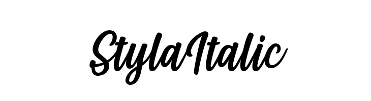 Styla Italic  Frei Schriftart Herunterladen