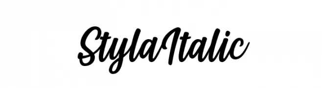 Styla Italic  les polices de caractères gratuit tlcharger