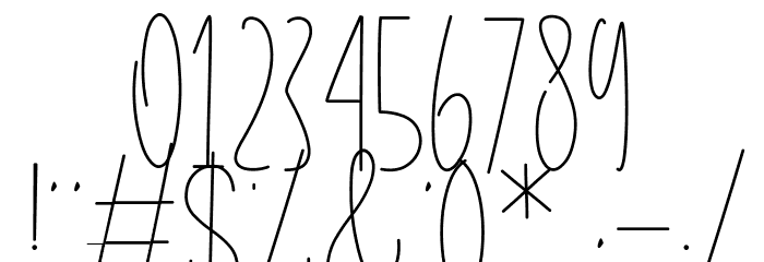 Style Bligature Font OTHER CHARS