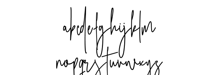 Style Bligature Font LOWERCASE