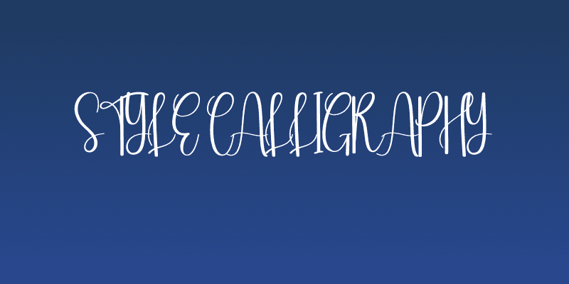 Style Calligraphy Social Header