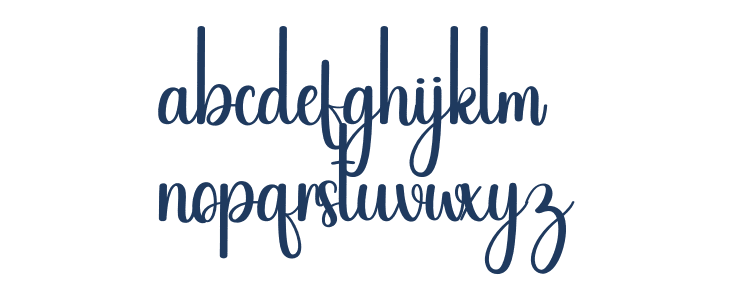 Style Calligraphy Lowercase