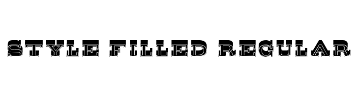 Style Filled Regular  font caratteri gratis