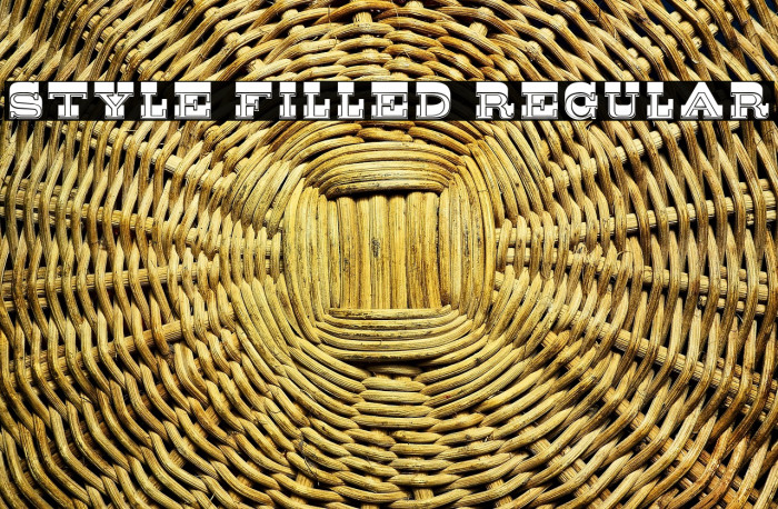 Style Filled Regular Example 1