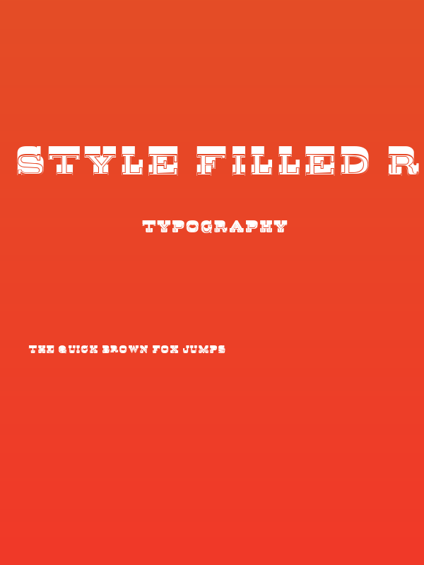 Style Filled Regular Poster