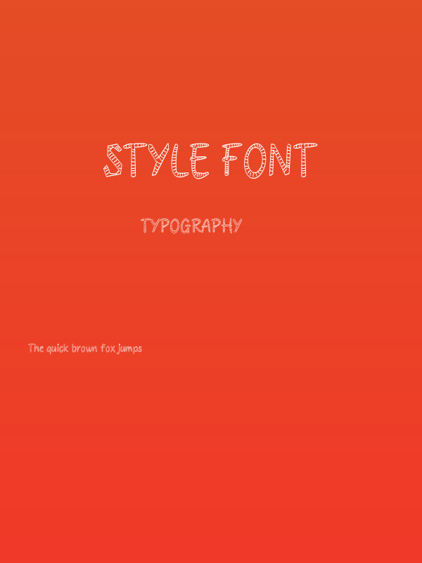 Style Font Poster