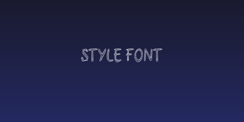 Style Font Social Header