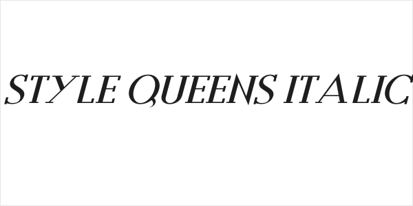 Style Queens Italic Logo