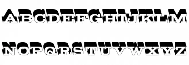 Style Regular Шрифта ВЕРХНИЙ