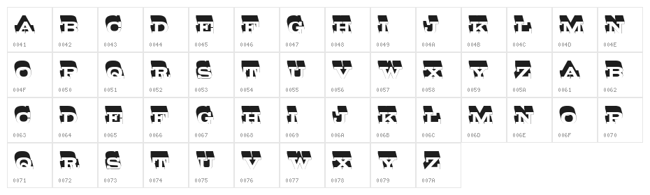 Style Regular Character Map