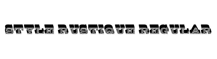 Style Rustique Regular  フリーフォントのダウンロード