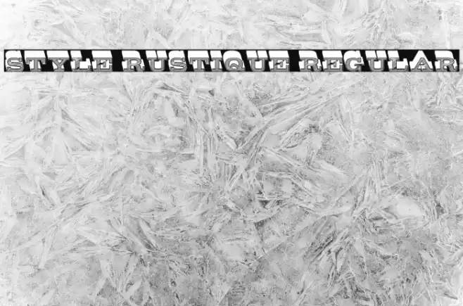Style Rustique Regular Font examples