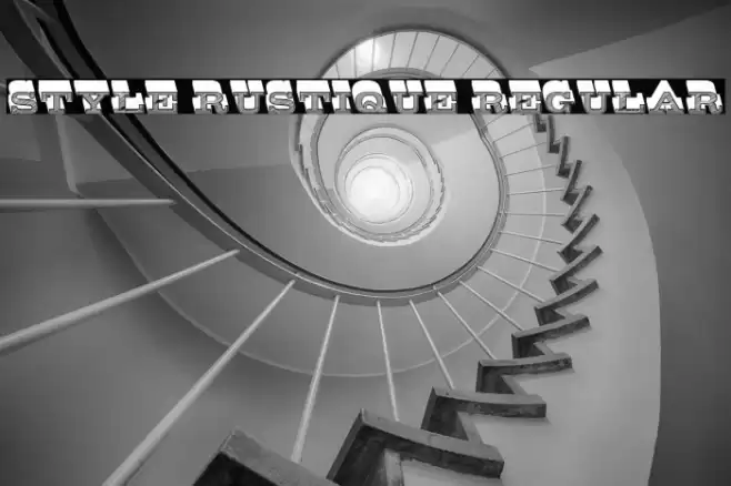 Style Rustique Regular Font examples