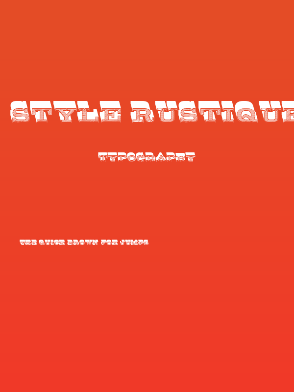 Style Rustique Regular Poster