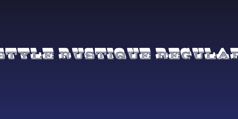 Style Rustique Regular Social Header
