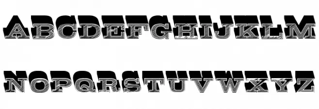 Style Rustique Regular Schriftart Kleinbuchstaben