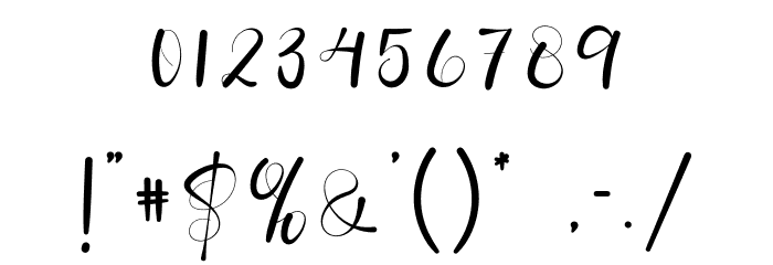 Style Signature Font OTHER CHARS