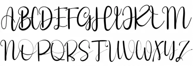 Style Signature Schriftart Groß
