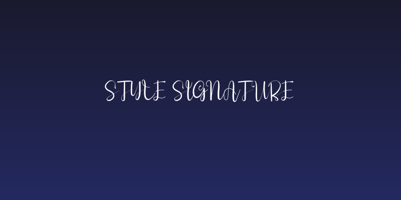 Style Signature Social Header