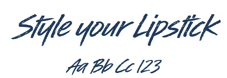 Style your Lipstick Font Preview